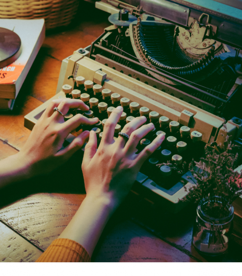 writing-on-typewriter